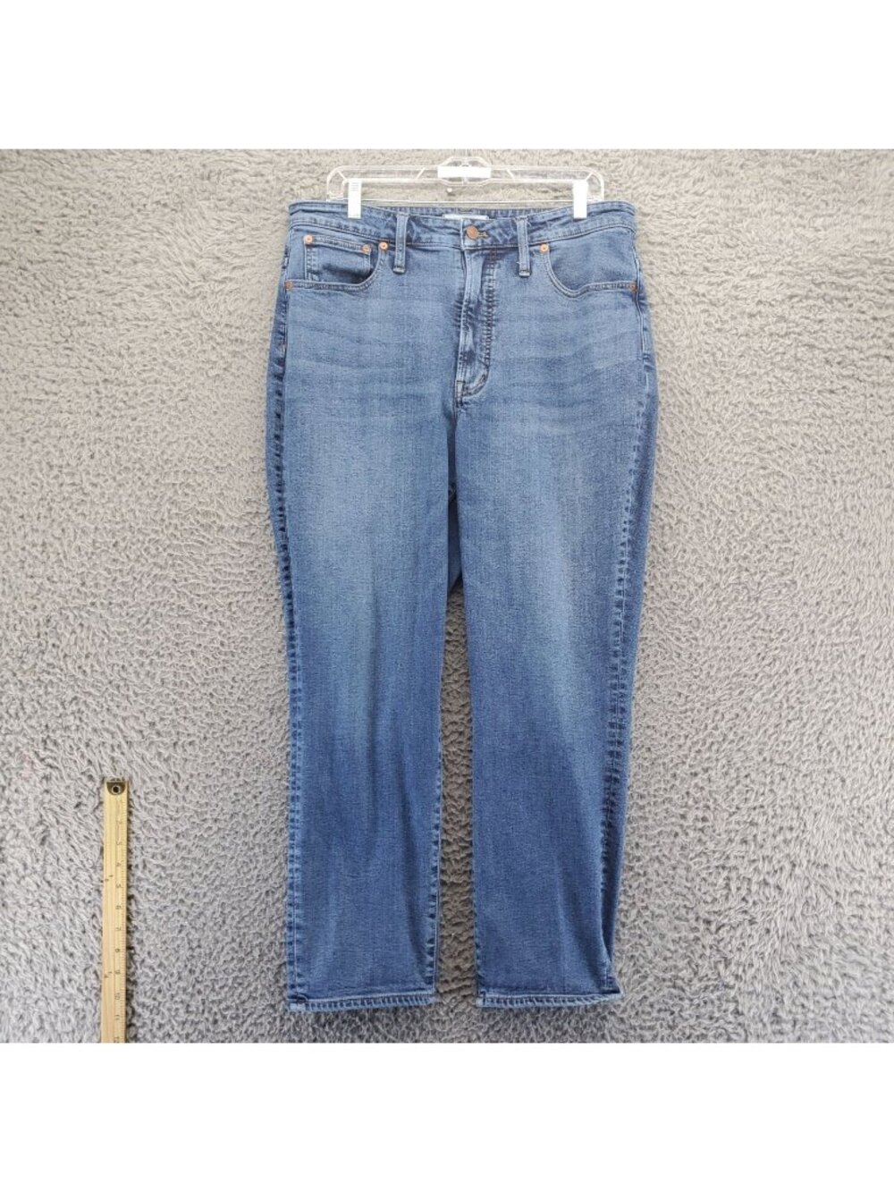 Madewell Jeans Womens 32 Blue The Curvy Perfect Vintage Stretch Denim *Read*
